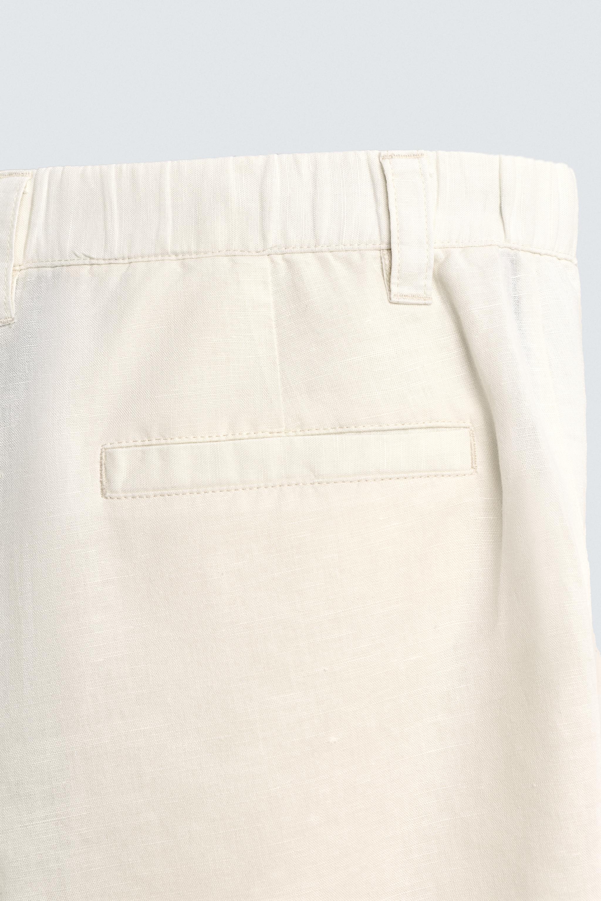 REGULAR FIT HEMP-COTTON SHORTS
